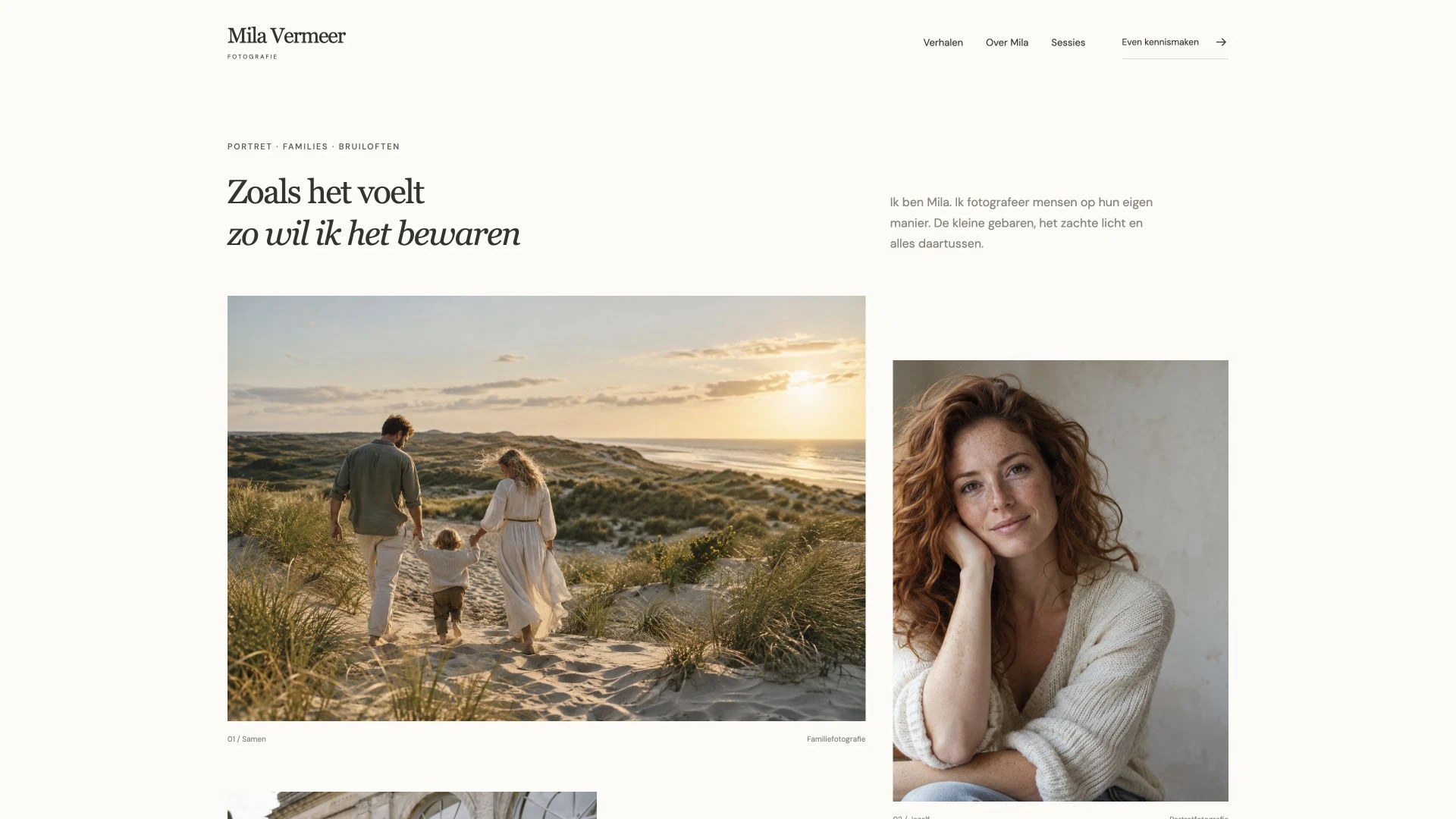 Homepage van Mila Vermeer