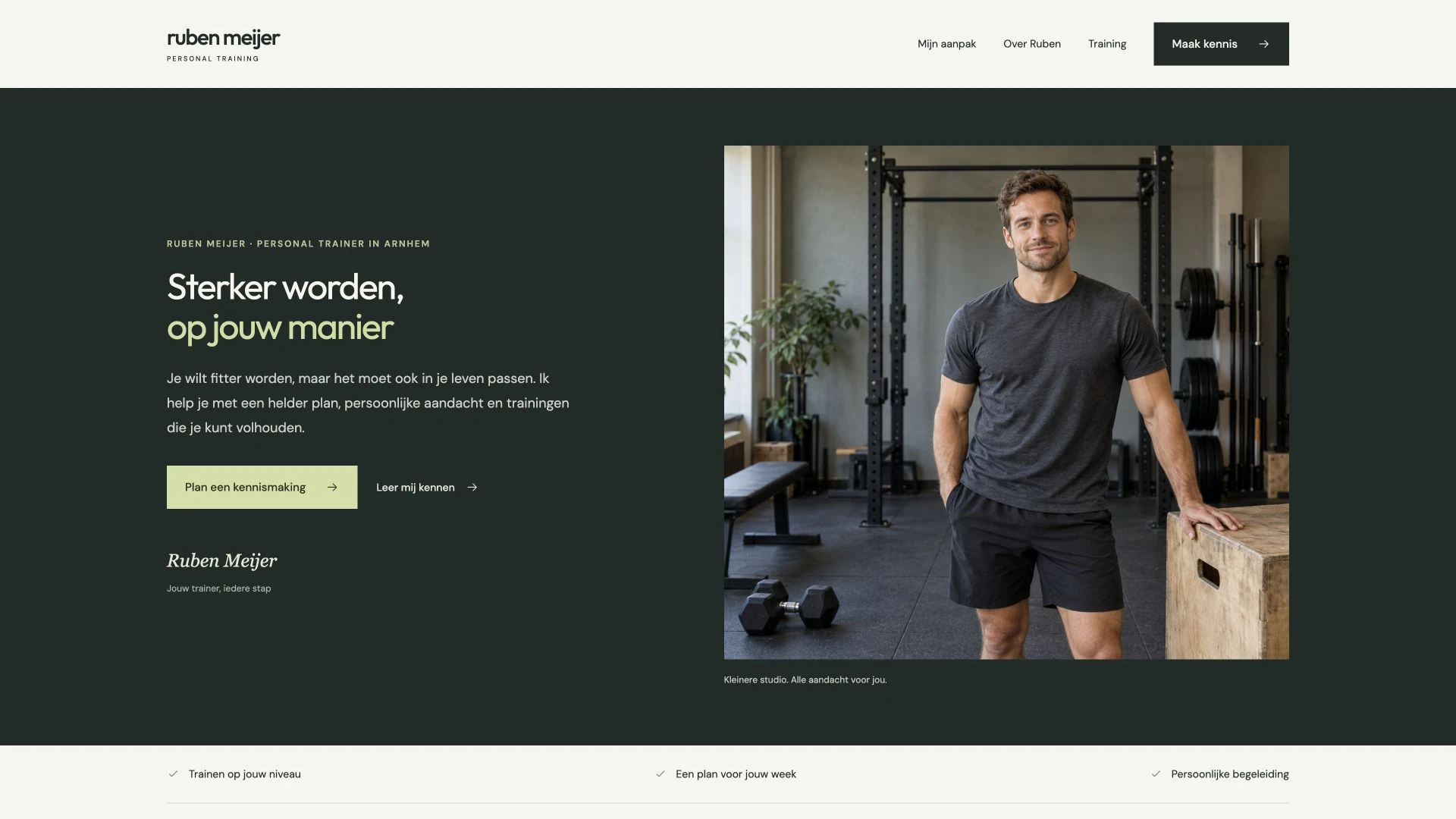 Homepage van Ruben Meijer